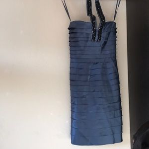 BCBGMaxAzria blue halter dress size 0